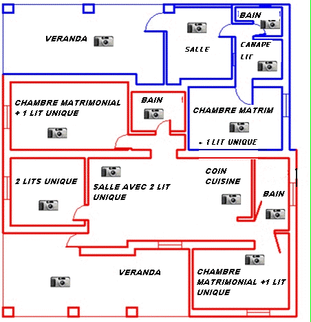 PLANTE MAISON BI-FAMILIERE &copy;Alghero Home Holidays